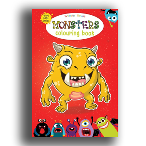 Monsters Colouring Book : Giant Book Series Jumbo Sized Colouring Books ...