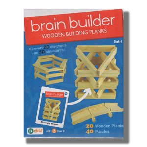 Ekta Brain Builder Wooden Building Planks Set-1 Code EK377