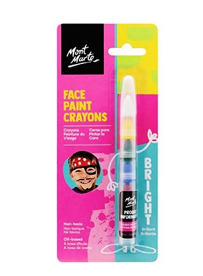 Mont Marte Face Paint Nail Crayons Bright 6 Colours