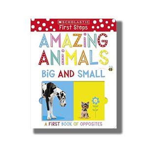 Amazing Animals Big and Small | A First Book of Opposites | Board Book (Make Believe Ideas)