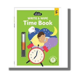 Jr Explorers Write and Wipe Time Book | Book Paperback (Hinkler)