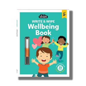 Jr Explorers Write and Wipe Wellbeing Book | Book Paperback (Hinkler)