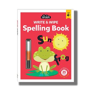 Jr Explorers Write and Wipe Spelling Book | Book Paperback (Hinkler)