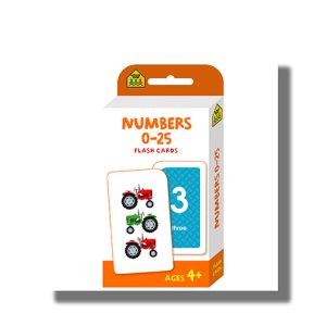 School Zone Numbers 0-25 Flash Cards Orange Ages 4 +Up (Hinkler Books Pty Ltd)