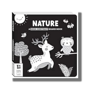 Nature A High-Contrast Board Book | Black and White Board Book | Board Book