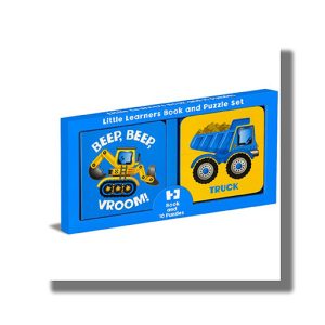 Little Learners Book And Puzzle Set Beep, Beep Vroom | Book Paperback (Shree)