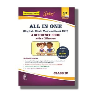 Golden All In One Cbse Class 4 | English Hindi  Mathematics & Evs Book Paperback (Gunjan Gupta)