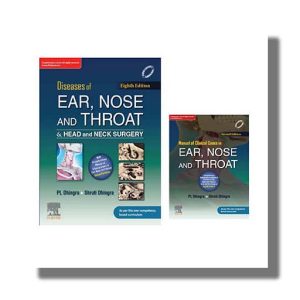 Diseases Of Ear Nose & Throat And Head & Neck Surgery 8Th Edition + Manual Of Clinical Cases In Ear Nose And Throat | Book Paperback (P L Dhingara)