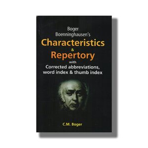 Boger Boenninghausens Characteristics And Repertory | With Corrected Abbreviations Word Index And Thumb | Book Hardcover (C M Boger)
