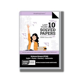 Oswal CBSE Last 10  Years Solved Papers Science Stream English | Physics | Chemistry | Mathematics Class 12 2025-2026 Examination | Book Paperback