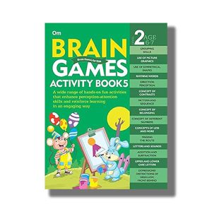 Brain Games for Kids | Brain Games Activity Book Level 2 (Book 5) | Book Paperback (Om Kidz)
