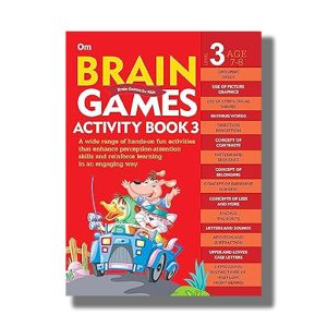 Brain Games for Kids | Brain Games Activity Book Level 3 (Book 3) | Book Paperback (Om Kidz)