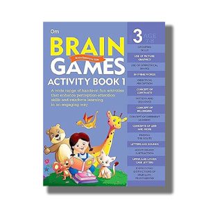 Brain Games for Kids | Brain Games Activity Book Level 3 (Book 1) | Book Paperback (Om Kidz)