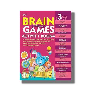 Brain Games for Kids | Brain Games Activity Book Level 3 (Book 4) | Book Paperback (Om Kidz)