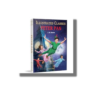 Peter Pan | Illustrated Abridged Children Classics | Book Hardcover (Wonder House) J M Barrie