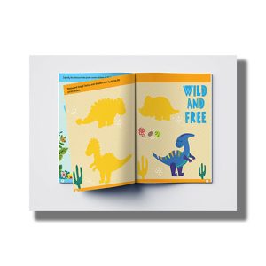 Dinosaur Reusable Sticker Book For Chindren | Book Paperback (Wonder House Book)