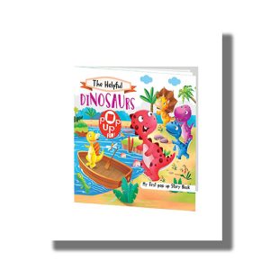 Helpful Dinosaurs Pop Up Story Book Apb 010 | Book Hardcover (Hello Friend)