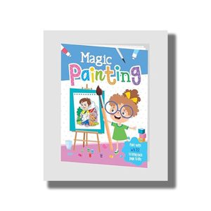 Magic Painting Water Colouring Book with Paint Brush (Blue) | Book Paperback (Hello Friend)