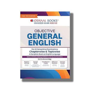 Oswaal Objective General English For All Competitive Examinations Chapter-wise & Topic-wise Exams Guide | Book Paperback (Oswaal)