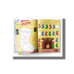 Festive Fun Christmas Activity Book With Stickers | Book Paperback (Wonder House)