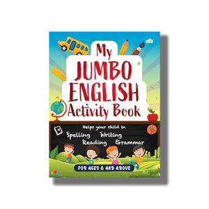 My Jumbo English Activity Book | Helps your child in Spelling Reading Writing Grammar | Book Paperback (Moonstone)