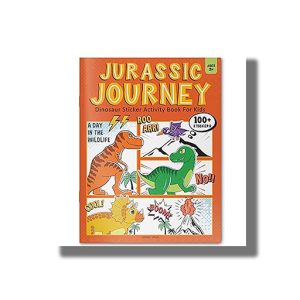 Jurassic Journey Dinosaur Sticker Activity Book For Kids | Book Paperback