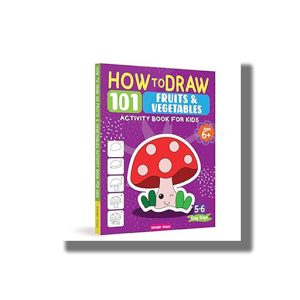 How To Draw 101 Fruits and Vegetables | Activity Books for Kids | Book Paperback (Wonder House Book)