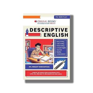 Oswaal Descriptive English Useful for UPSC | SSC | RRB | PO | NABARD and RBI & more | Book Paperback (Oswaal)