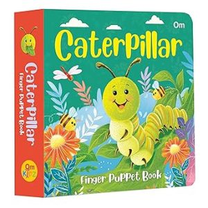 Caterpillar Finger Puppet Book | Board Book (Om Kidz)