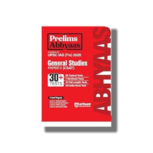 Prelims Abhyaas General Studies Paper 2 30+Tests for UPSC IAS (PRE) For Exam 2025-26 Edition | Book Paperback (Arihant) Code G1117