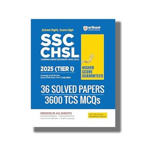 SSC CHSL 2025 (Tier I) | 36 Solved Papers with 3600 TCS Pattern MCQs 2025 Edition | Book Paperback (Arihant) Sushil Singh Code J1121