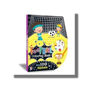 Boy Football Fun Colouring Sticker Activity Book with Over 100 Stickers for Kids | Book Paperback (Hello Friend)