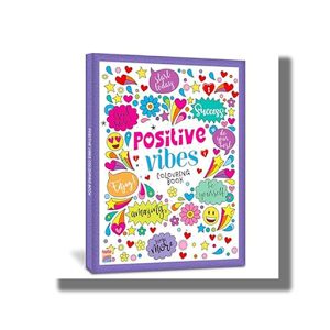 Positive Vibes Motivation Creative Coloring Book for Calmness and Stress Relief | Book Paperback (Hello Friend)
