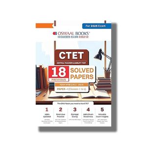 Oswaal CTET | Central Teacher Eligibility Test | 18 Previous Solved Papers | Year wise 2013-2024 | Paper-I Class 1 to 5 | For 2025 Exam | Book Paperback