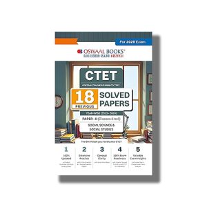 Oswaal CTET | Central Teacher Eligibility Test | 18 Previous Solved Papers | Year wise 2013-2024 | Paper-II Class 6 to 8 | Social Science | Social Studies | For 2025 Exam | Book Paperback