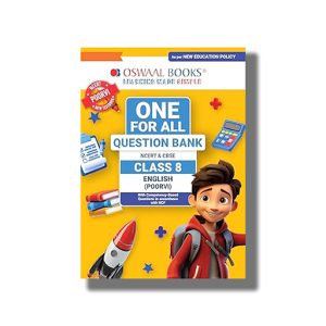 Oswaal One For All Question Bank NCERT And CBSE English (Poorvi) Class 8 For 2025-26 Edition | Book Paperback