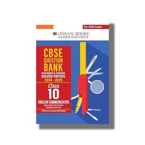 Oswaal CBSE Question Bank Chapterwise and Topicwise Solved Papers Class 10 English Communicative 2025-26 Edition | Book Paperback