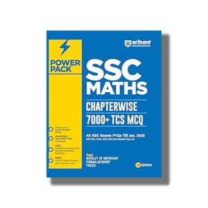Power Pack Series for SSC Maths | Chapterwise 7000+ TCS MCQ | All SSC Exams 2025-26 Edition | Book Paperback (Rishabh Khurana) Code J595