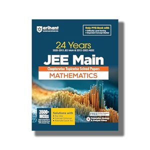 JEE Main 24 Years Chapterwise Topicwise Solved Papers Mathematics (2025-2002) 2025-26 Edition | Book Paperback (Arihant) Brijesh Dwivedi | Code C104