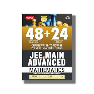 JEE Mathematics 48+24 Years Main and Advanced Previous Years Solved Papers With Chapterwise Topicwise Solutions for 2025-26 Edition | Book Paperback (Mtg)