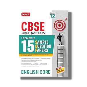 CBSE ScoreMore 15 Sample Question Papers English Core Class 12 Board Exam 2025-2026 Edition | Book Paperback (MTG)
