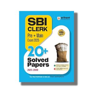 SBI Clerk Pre and Main Exam 2025 | 20+ Solved Papers (2025?2009) 2025-26 Edition English Medium | Book Paperback (Arihant) Code G372