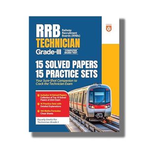 RRB Technician Grade-III CBT 2025 | 15 Solved Papers +15 Practice Sets with Detailed Explanations 2025-26 Edition | Book Paperback (Arihant) Sanjeev Dixit Code J1159