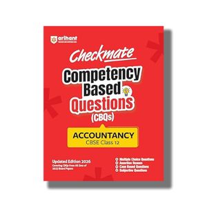 Checkmate CBSE Competency Based Questions (CBQs) Accountancy for Class 12 2025-26 Edition | Book Paperback (Arihant) Nitin Gandhi Code F1199
