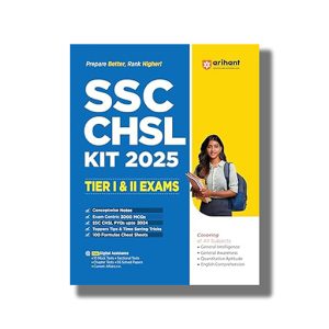 SSC CHSL Kit 2025 | Tier I and II Exams Guide 2025 Edition | Book Paperback (Arihant) Rishabh Khurana Code J269