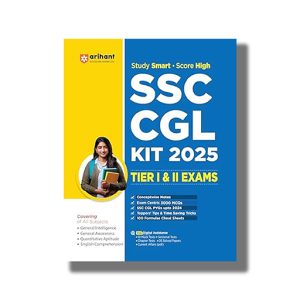 SSC CGL Combined Graduate Level Tier 1 & 2 Pre Examination Exam Guide 2025-26 Edition | Book Paperback (Arihant) Rishabh Khurana Code J503