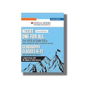 Oswaal NCERT One For All Book for UPSC & State PSCs | Geography Classes 6-12 Old & New NCERT 2025-26 Edition | Book Paperback (Oswaal)