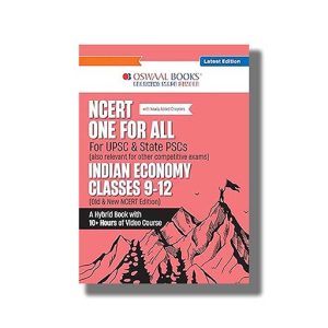 Oswaal NCERT One For All Book for UPSC & State PSCs | Indian Economy Classes 6-12 Old & New NCERT 2025-26 Edition | Book Paperback (Oswaal)