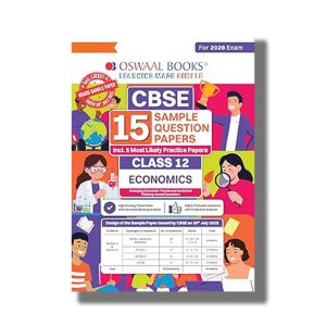 Oswaal CBSE 15 Sample Question Papers Economics Class 12 2025-26 Edition | Book Paperback