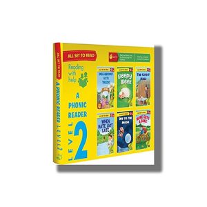 All Set To Read Level 2 Phonic Reader Reading With Help | Book Paperback (Om Kidz)